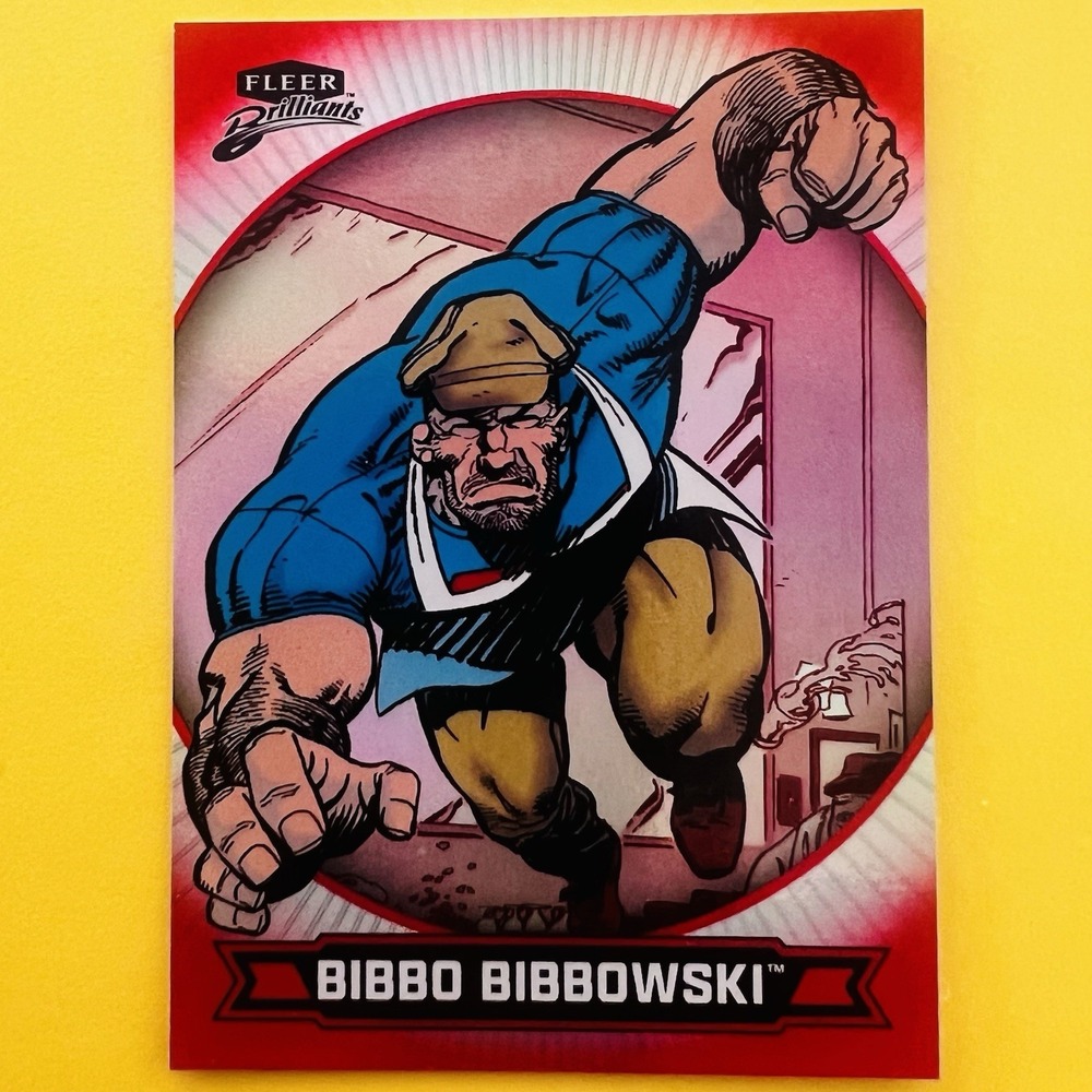 2025 Upper Deck Fleer Brilliants Superman Bibbo Bibbowski Red Parallel #35 DC‎